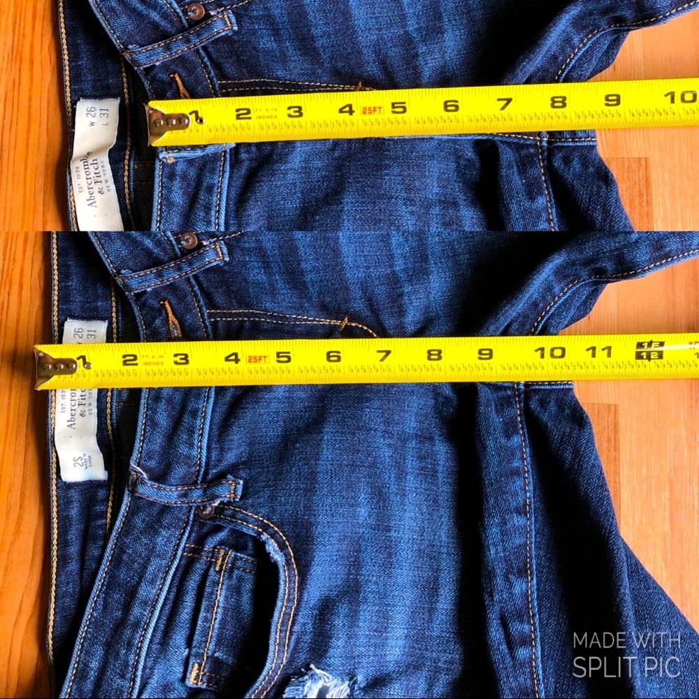 Abercrombie Skinny Jeans Distressed Size 26 x31 2S - Picture 11 of 15